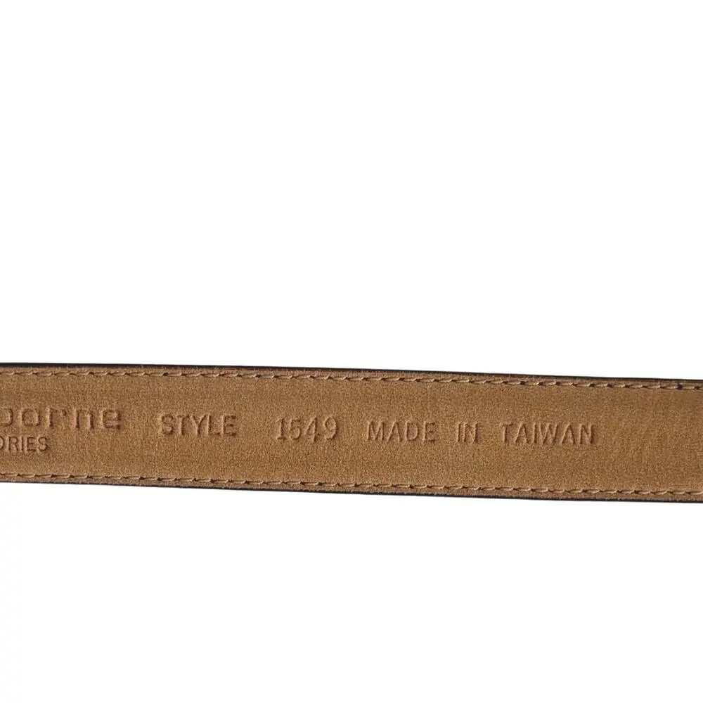 Vintage Liz Claiborne black leather belt size medium